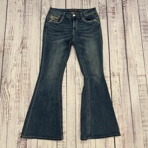 Grace in LA Jeans Women’s 30 Easy Fit Bootcut Embroidered Western Rodeo Style